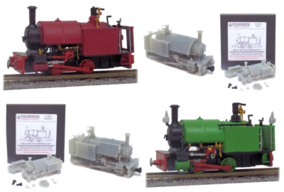 Fourdees Bagnall Saddle Tank Locomotive 009 / OO9 Kit for Bachmann Percy chassis - Image 1 of 4