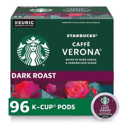 Starbucks K-Cup Coffee Pods, Dark Roast Coffee, Caffè Verona 96 Pods - Image 1 of 2