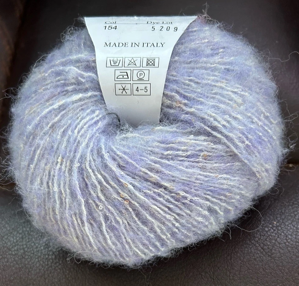 $13 Trendsetter "Icon" Alpaca Silk Blend Skeins Yarns Lilac Lavender Purple NWT - Image 1 of 3