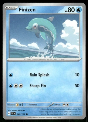 Finizen 048/162 Common Normal NM Pokemon SV05: Temporal Forces - Image 1 of 2