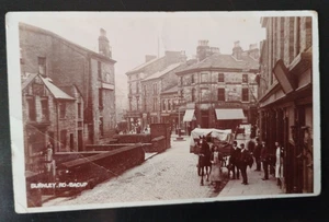 Burnley Road, Bacup 1906 Real Photo Postcard - Picture 1 of 2