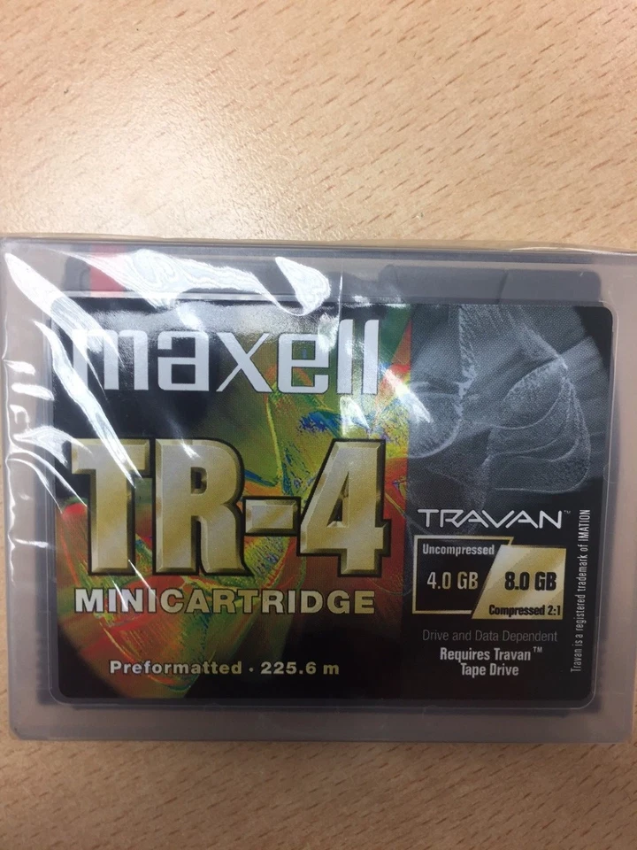 Maxell TR-4 8GB Travan Cartridge New & Sealed (pack of 2) - Image 1 of 1