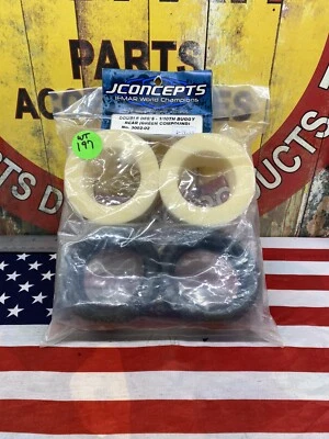 JConcepts 3002-02 Double Dee's 1/10 - 2.2" Rear {Green x 2pc.} -NEW- USA SHIPPED - Image 1 of 4