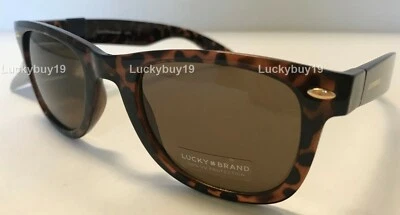 NWT LUCKY BRAND DUSK TORTOISE Brown Authentic Sunglasses Gift idea /953/ NEW  - Image 1 of 4