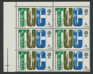 GB Stamps 1968 4d BR Anniversaries SG767  SGS134b Retouch on Large C Flaw MNH - Picture 1 of 3