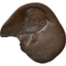 [#865451] Coin, Spain, Countermarked copper cob, 6 Maravedis, 1636, F, Cop, per