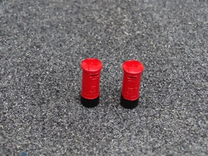 1:76 scale OO gauge hand painted Post Box  x 2 (Set No. 10) - Picture 1 of 2