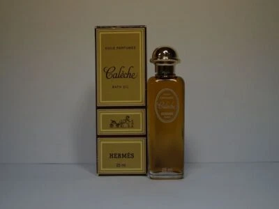 d651 Vintage Duft Flakon Hermes Caleche Huile Parfumee Bath Oil Bade Öl OVP 25ml - Bild 1 von 4