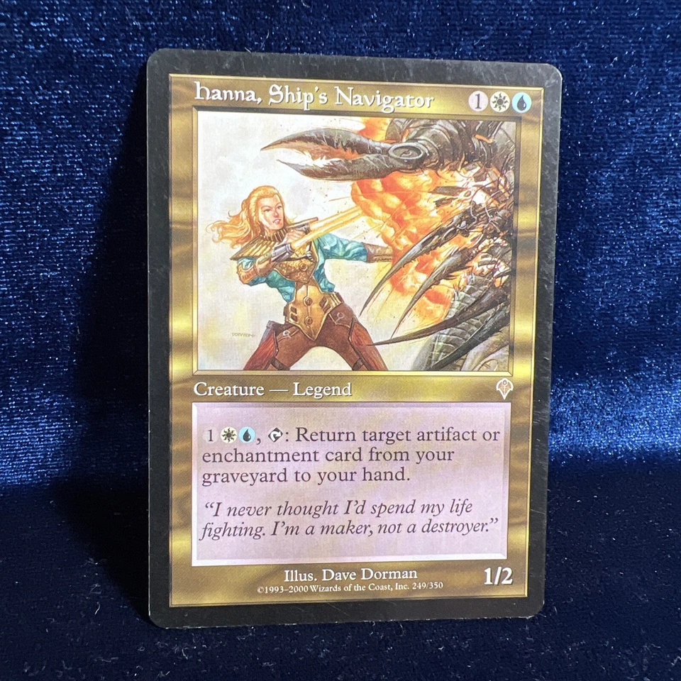 Hanna, Ship's Navigator Invasion Rare MTG Magic the Gathering Card 249/350 - Image 1 of 4