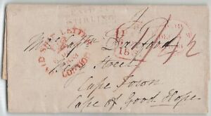  Great Britain 1833 PAID SHIP LETTER LONDON Stirling to Cape of Good Hope SFL