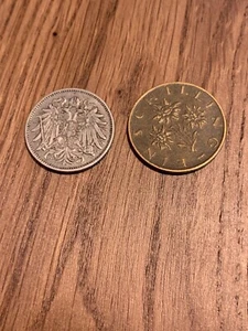 MONETE AUSTRIA 1893 e 1980 in ottime condizioni - Foto 1 di 2