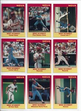 Mike Schmidt Phillies 1988-89 Star Company Nova Set (9) 1989 GLOSS RARE