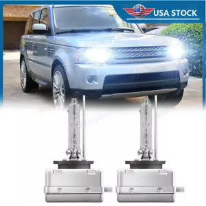 For Range Rover 2010-2017 - 6000K HID Xenon Headlight Bulbs High & Low Beam Qty2 - Picture 1 of 12