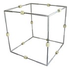 Feuer Cubic Würfel mit Kevlar® aus Aluminium Pois Poi Seitenlänge ~80cm faltbar 