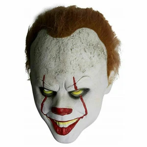 Pennywise Latex Clown Mask Full Head Costume Movie Stephen King's IT Cosplay US - Picture 1 of 6
