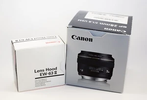 Canon EF Objektiv 28 mm f/1,8 AF USM + Original Objektivhaube EW-63II - Bild 1 von 5