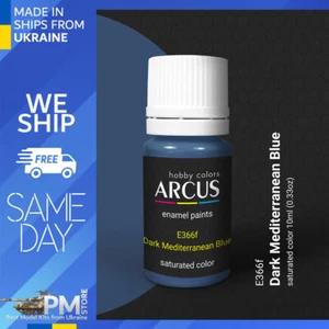 Arcus 366 Enamel paint Royal Air Force Dark Mediterranean Blue 10ml - Picture 1 of 3