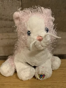 HM189 PINK AND WHITE CAT GANZ Webkins Plush Stuffed Animal ~ no code - Picture 1 of 7