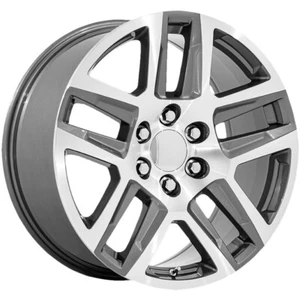20x9 +28 Performance Replicas PR203 6x5.5 Gunmetal Machined Wheels (Set of 4) - Picture 1 of 3