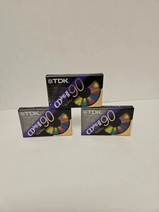 TDK CDing-II 90 Blank Cassette Tapes Type II High Resol. NEW SEALED 3 PIECES 01 - Picture 1 of 3