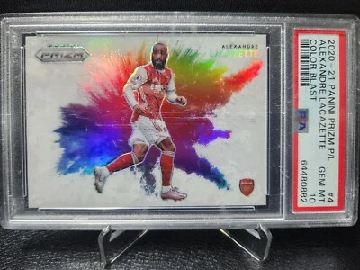 2020-21 Panini Prizm P/L Color Blast ALEXANDRE LACAZETTE #4 PSA 10 Gem Mint - Image 1 of 2