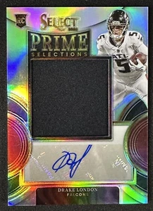 2022 Select Silver Prizm Drake London RC Rookie RPA /99 Jersey # PS-DL 5/99 - Picture 1 of 11