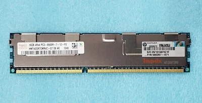 HMT42GR7BMR4C-G7 Hynix 16GB PC3-8500 DDR3- HP P/N :500207-071 16 GB - Image 1 of 2
