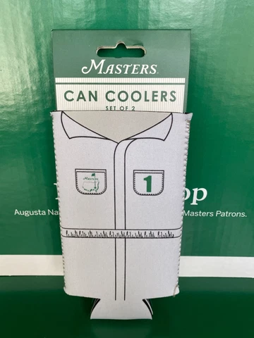 2023 Masters Can Coolers Set of 2  Caddy  and Logo Koozie Augusta National Cover