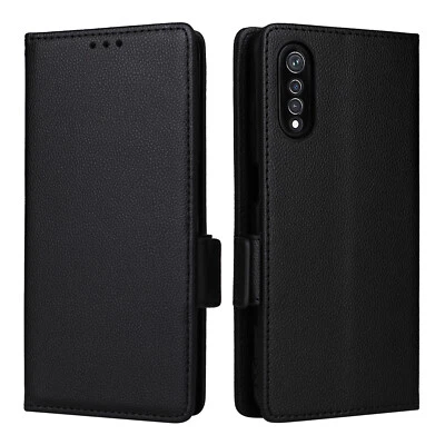 For Cubot X70, Luxury Classic Matte Flip Leather Wallet Card Case Rubber Cover - Image 1 of 4