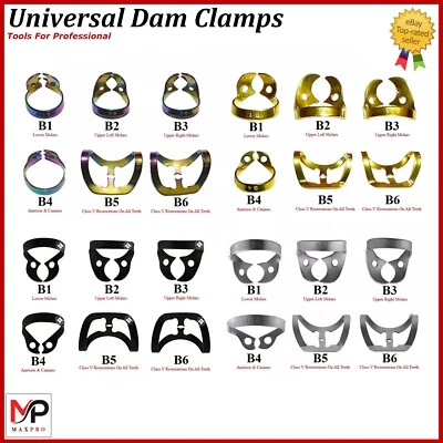 Abrazaderas dentales Brinker - Retractor de presa de goma higiénico para control de molares y tejidos Foto 1 de 4