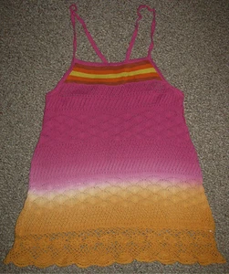 ¡NUEVO! FREE PEOPLE Precioso TINTE DIP Sherbert OMBRE Crochet y Top de Tejido L $108 - Imagen 1 de 8