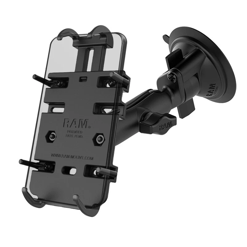 RAM Twist-Lock Suction Mount with Spring Loaded Quick-Grip Phone Holder - Image 1 of 1