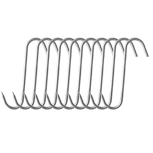High Quality ​hanging Meat Meat Hook Railing Hook 10 PCS Brand New Butcher Hook - Picture 1 of 8