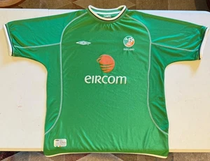 Republic of Ireland Football Jersey Shirt (2002) - XL Umbro World Cup Eircom - Picture 1 of 1