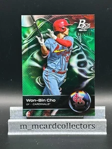 Won-Bin Cho 2023 Bowman Platinum Top Prospects #TOP-92 Emerald Ice Foil /299 STL - Picture 1 of 3