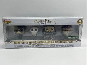 Funko Harry Potter, Hedwig, Rubeus Hagrid & Albus Dumbledore - 4 Pack Pocket POP - Picture 1 of 8