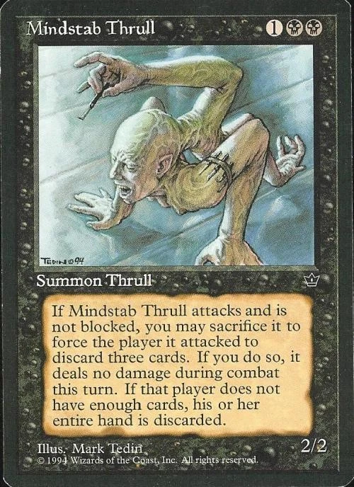 Mindstab Thrull (3) - Medium Play MTG Fallen Empires - Image 1 of 1