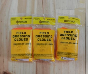 HS Hunter's Specialties Field Dressing Gloves;   3 Packs;  01071 - Picture 1 of 2