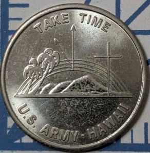 HAWAII 1985 U.S. ARMY CHAPLAIN (USACC) Hawaiian TOKEN MEDAL COIN MEDCALF 2M-44 - Picture 1 of 2