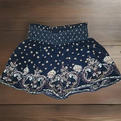 Angie Floral Smocked Shorts Size S - Image 1 of 4
