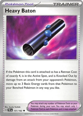 Heavy Baton 151/162 SV05 Temporal Forces Pokemon 009087 - Image 1 of 2