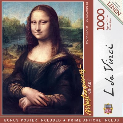 Rompecabezas MasterPieces - MasterPieces of Art - Mona Lisa 1000 piezas Foto 1 de 4
