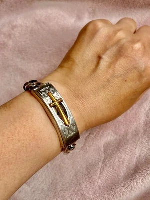 Мужские часы Jean Paul Gaultier 5431-J00310 с крестом мотив браслет б/у Япония - Изображение 1 из 4