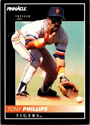  1992 Tony Phillips  Tigers 243 Score Baseball Sports Trading Card  - Image 1 of 2