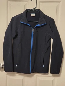 Columbia Youth Boys Navy Blue Fleece Lined Jacket Size L (14-16) - Picture 1 of 5