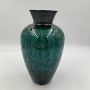 Blue Mountain Pottery große grüne Tropfglasur Vase - 33 cm hoch - Bild 1 von 15