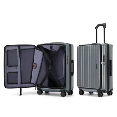 Equipaje de Mano 20 Pulgadas con Ruedas PC Carcasa Rígida Maleta Apertura Superior Expansión... Foto 1 de 4