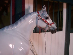 Jaapi RED/WHITE POLKA DOTTED halter w/lead-fits Breyer - Picture 1 of 1
