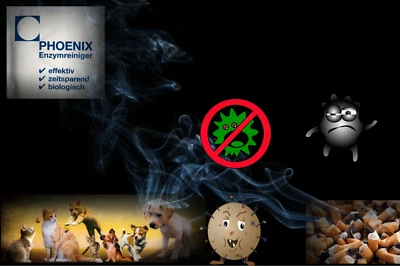 Nikotin Zigarettengeruch Brandgeruch Entferner Enzymreiniger 20gr ca. 1,0-1,5 L - Bild 1 von 4