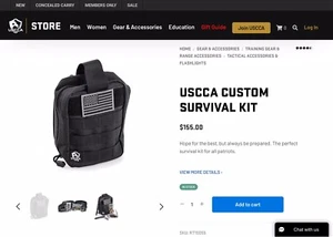 NEW USCCA Custom Survival Kit 10 Life Saving Items Bugout Bag Bug Out - Picture 1 of 9